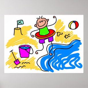Beach Paddle Poster