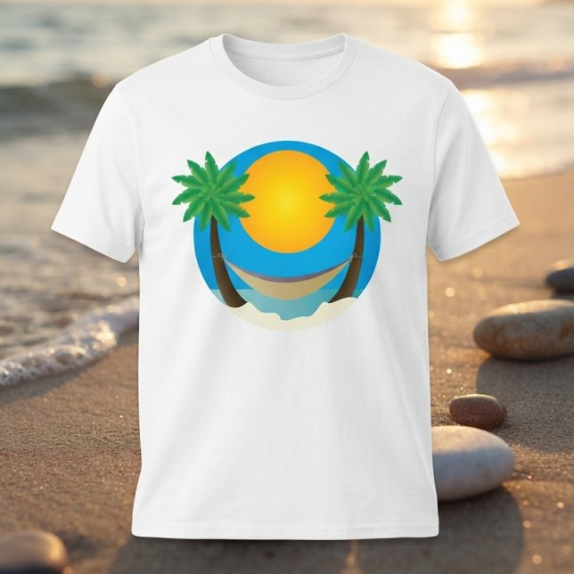 Beach Palm Tree Hammock T-Shirt (Von Creator hochgeladen)