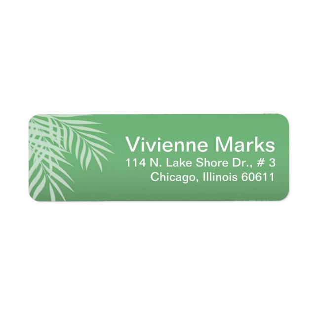 Beach Palm Tree Silhouette | Jade (Vorne)