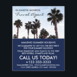 Beach Palm Trees, Agent-Werbung Flyer<br><div class="desc">Strand Palmen Bäume,  Reisen Agent Werbung Flyer durch das Business Card Store.</div>