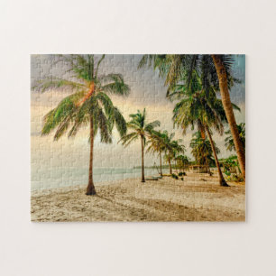 Beach Palm Trees Jigsaw Puzzle