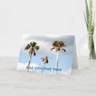 Beach Palm Trees Karte