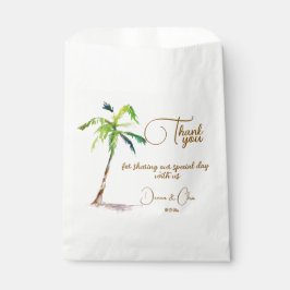Beach Palm Trees Ocean Wedding Geschenktütchen