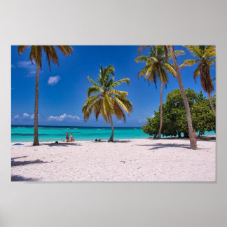Beach Palm Trees Summer Vacation Poster