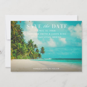 Beach Paradise Foto Wedding Save The Date
