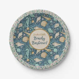 Beach Party 7" Rundpapier-Platte Pappteller