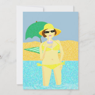 Beach Party Einladung