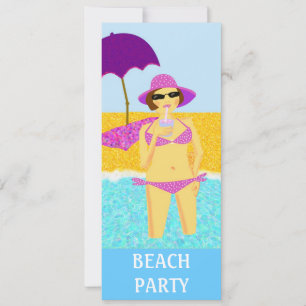 Beach Party Einladung