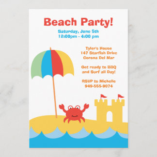 Beach Party Einladung zum Geburtstag