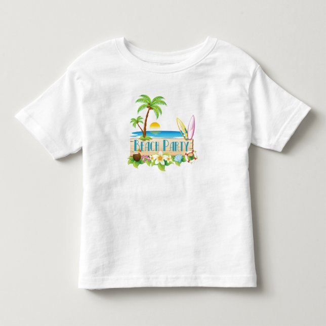 Beach Party Kleinkind T-shirt (Vorderseite)
