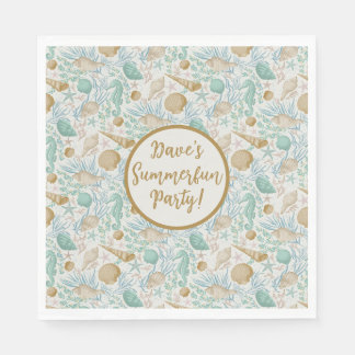 Beach Party Paper Napkins, Standard-Mittagessen Serviette