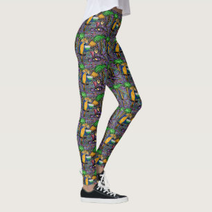 Beach Party Parrot Leggings