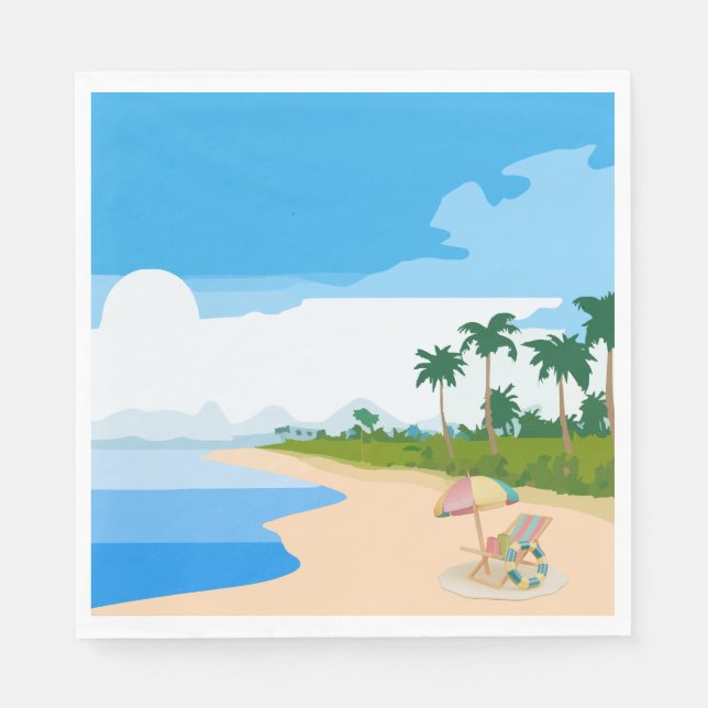 Beach Party Serviette (Vorderseite)