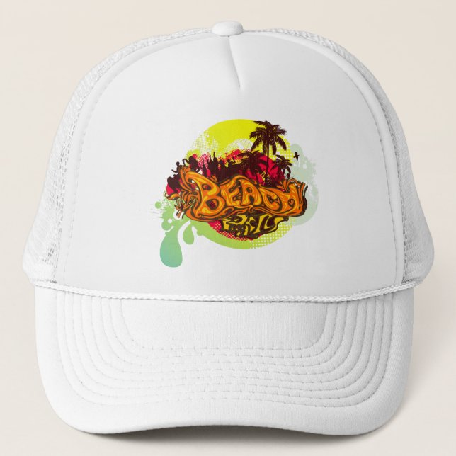 Beach Party Truckerkappe (Vorderseite)