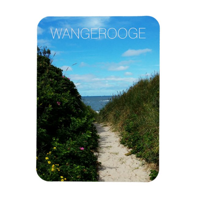 Beach Path, Sand Dunes, Wangerooge, Ostfriesland Magnet (Vertikal)