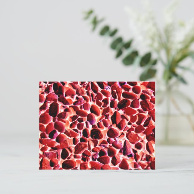 BEACH PEBBBLES POSTKARTE (Stehend Vorderseite)