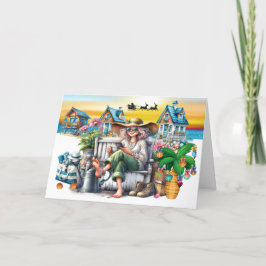 BEACH Personal, Business, echtes Anwesen Weihnacht Karte