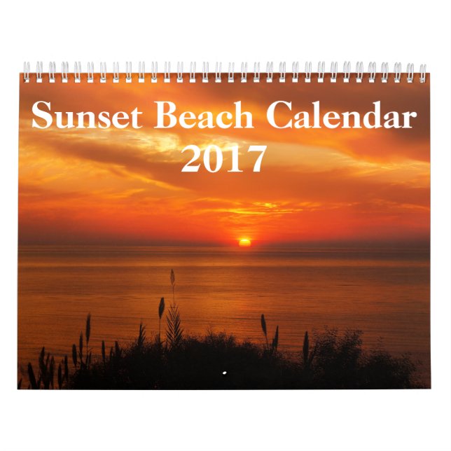 Beach Pictures bei Sunset 2017 Kalender (Titelbild)
