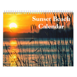 Beach Pictures bei Sunset 2025 Kalender