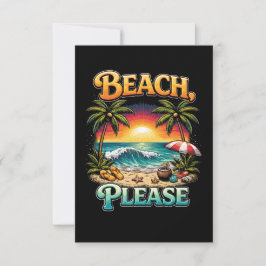 Beach, Please Dankeskarte