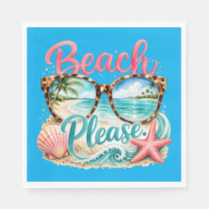"Beach Please" Papier Serviette