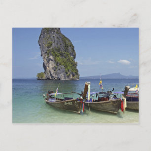 Beach Poda Insel Thailand Langlaufboote für Schwän Postkarte