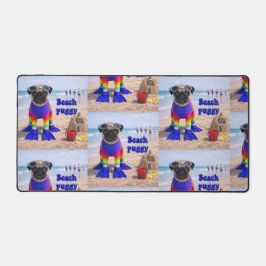 Beach Puggy Schreibtischunterlage