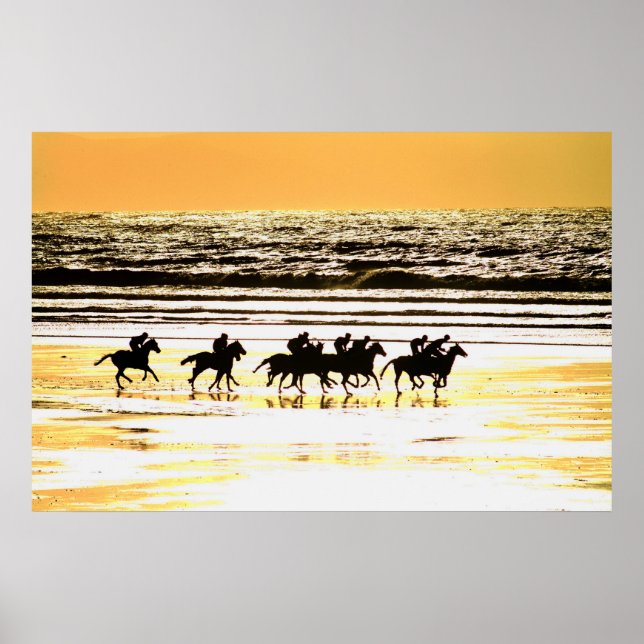 Beach Racing Kerry Irland Poster (Vorne)