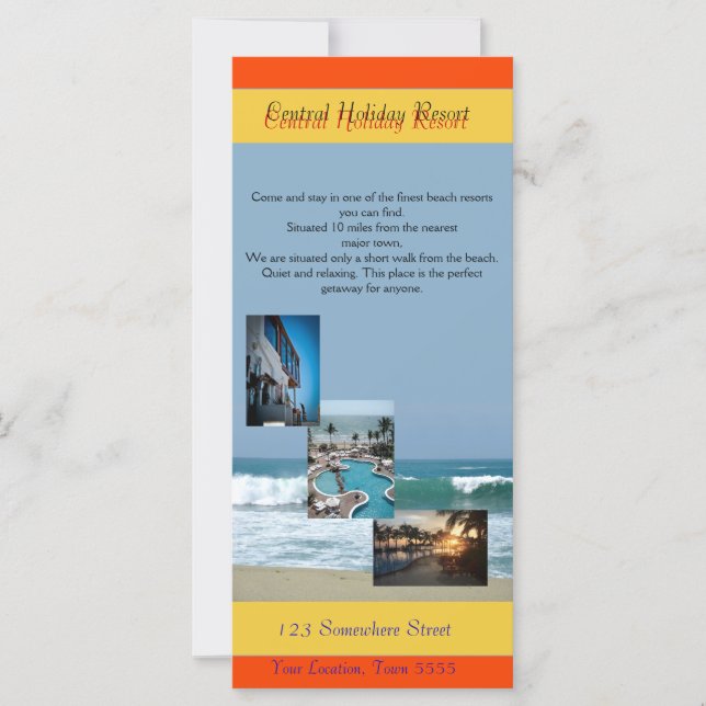 Beach Rack Card (Vorderseite)