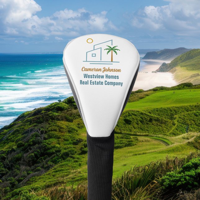 Beach Real Estate Company Custom Coastal Realtor Golf Headcover (Von Creator hochgeladen)