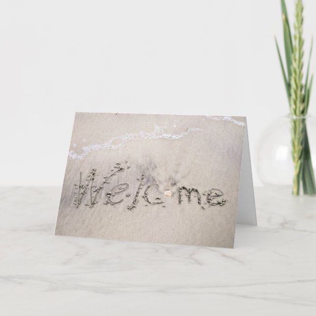 Beach Rentals begrüßt Karte (Vorderseite)