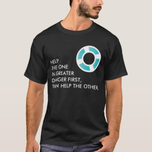 BEACH-RESCUE - personalisierter Text T-Shirt