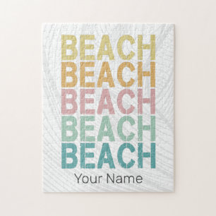 Beach Retro Letting Vintag Holiday Summer Puzzle