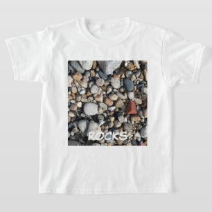 BEACH ROCKS FOTO JUGEND KIDS KINDER T - Shirt