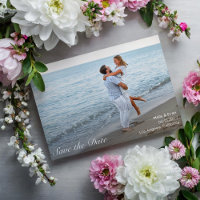 Beach Romance Foto Wedding Save the Date