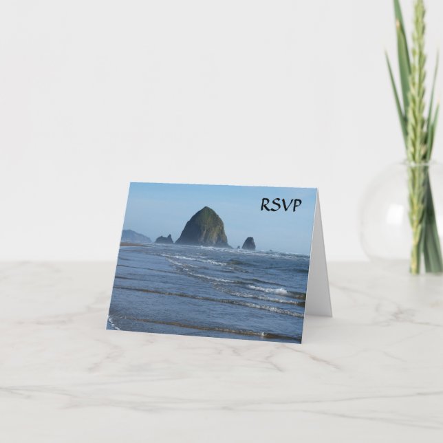 Beach RSVP Cards Einladung (Vorderseite)