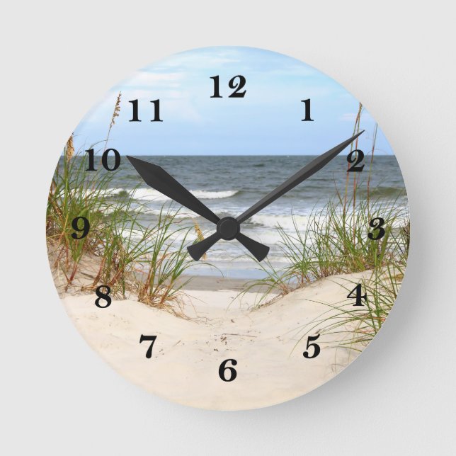Beach Runde Wanduhr (Vorderseite)