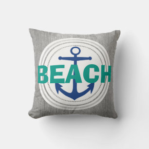 Beach Sailor Nautical Driftwood Kissen