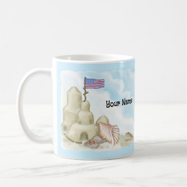 Beach Sand Castle Kaffeetasse (Links)