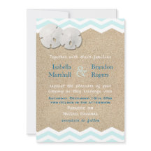 Beach Sand Dollars Hochzeitseinladung