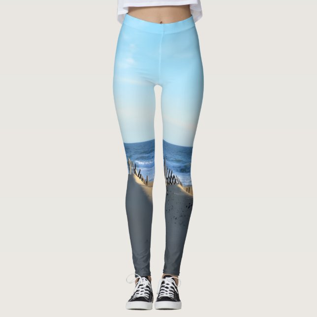 Beach Sand Dune OBX Yoga Pants Leggings (Vorderseite)