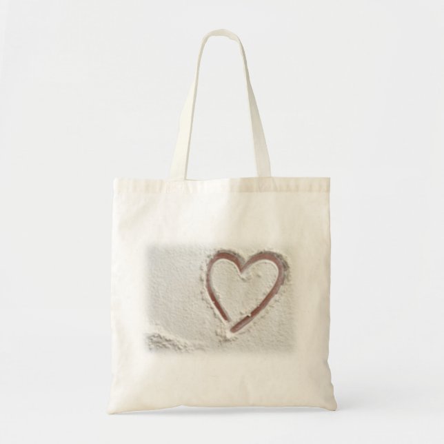 Beach Sand Heart Tragetasche (Vorne)