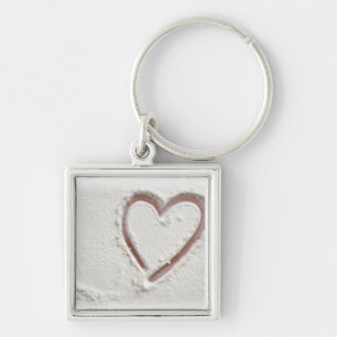Beach Sand Heart Valentine Schlüsselanhänger
