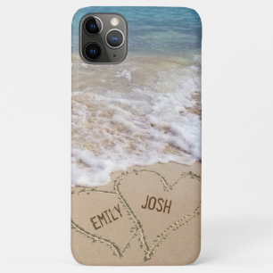 Beach Sand Hearts mit Namen Case-Mate iPhone Hülle