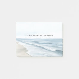 Beach Sand Ocean Post-it Klebezettel