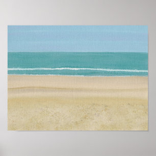 Beach Sand Ocean Szene auf Plakaten Poster