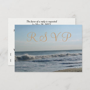 Beach Sand Ocean Waves Hochzeit RSVP