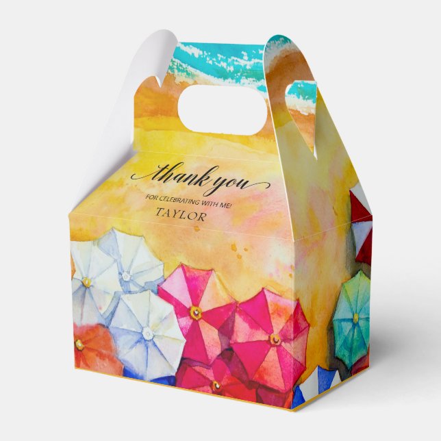 Beach Sand Waves Vielen Dank Geschenkschachtel (Vorderseite)