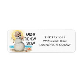 Beach Sandman Christmas Return Address