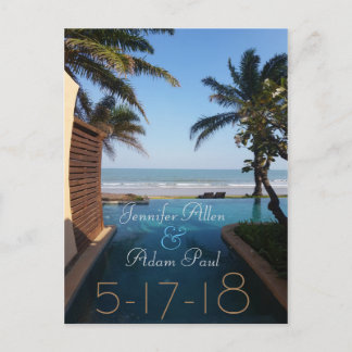 Beach Save the Date Postkarte